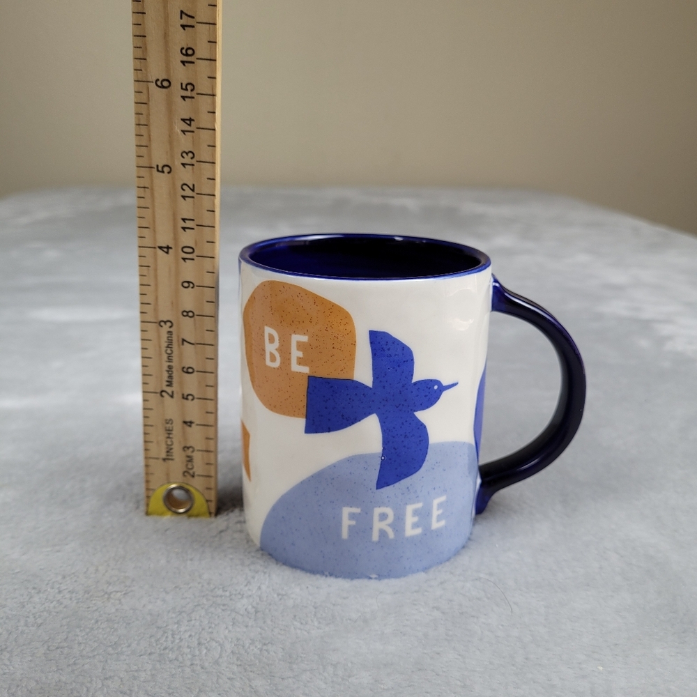 Anthropologie Mug Jen B Peters Be Free Birds - Picture 7 of 8